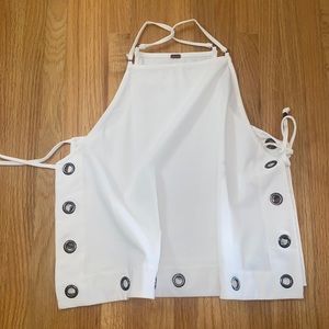 Free People White Side Tie Tank